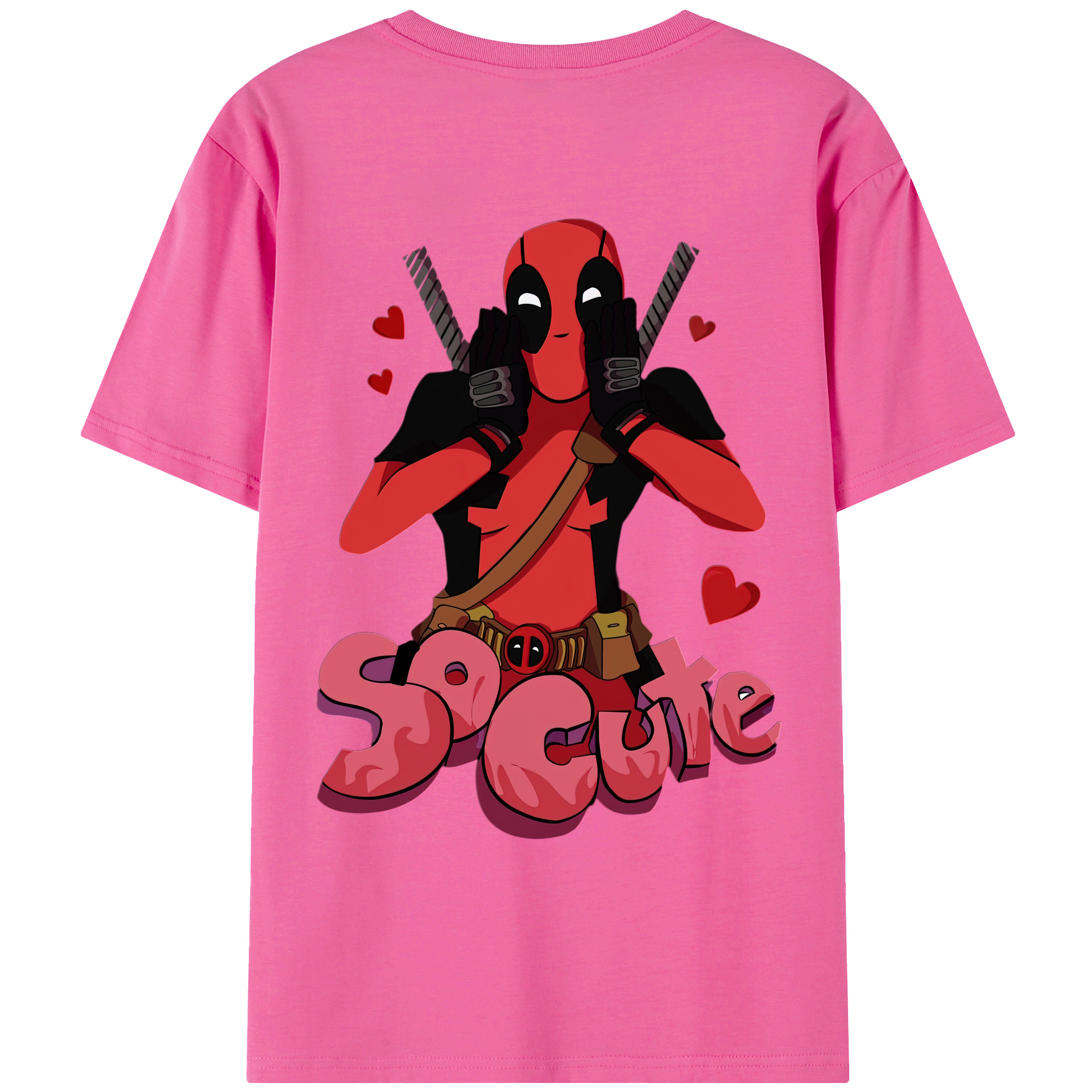 （画像用） Deadpool デッドプール レディース半袖Tシャツ(バックプリント)
